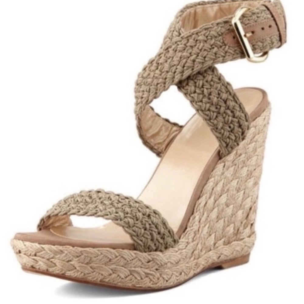 Stuart Weitzman Alex Crochet Espadrille Wedges - Picture 2 of 6
